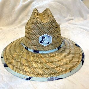 Wide brim straw hat, little kids size